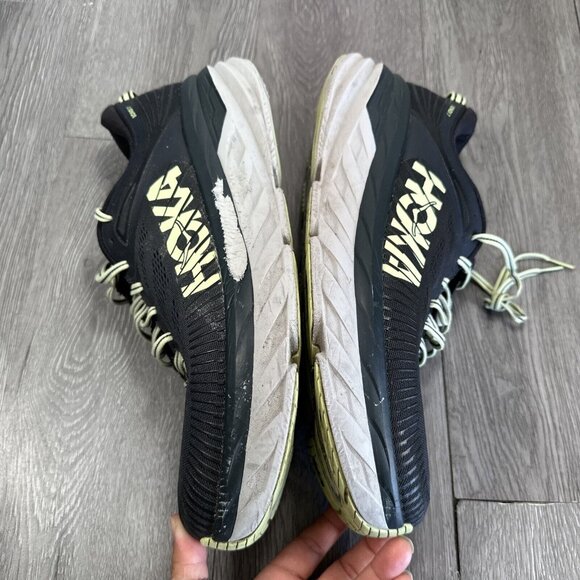 Hoka One One Mens Bondi 7 1110518 BGBT Black Running Shoes Sneakers Size 12.5 main image 10